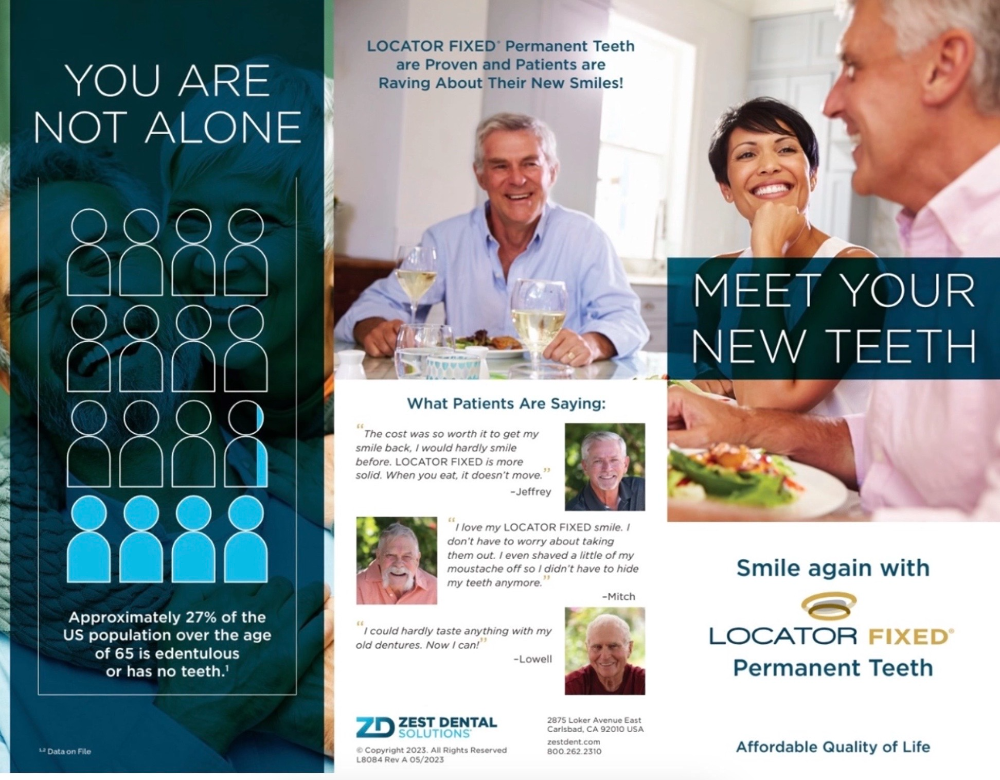 Patient Education Brochure for LOCATOR FIXED